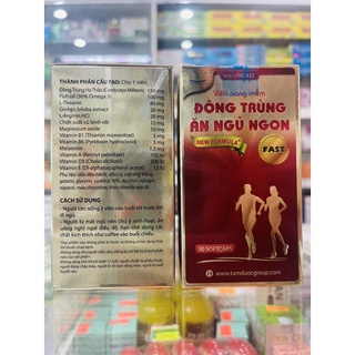 Viên nang mềm Đông trùng Ăn ngủ ngon - 30 viên