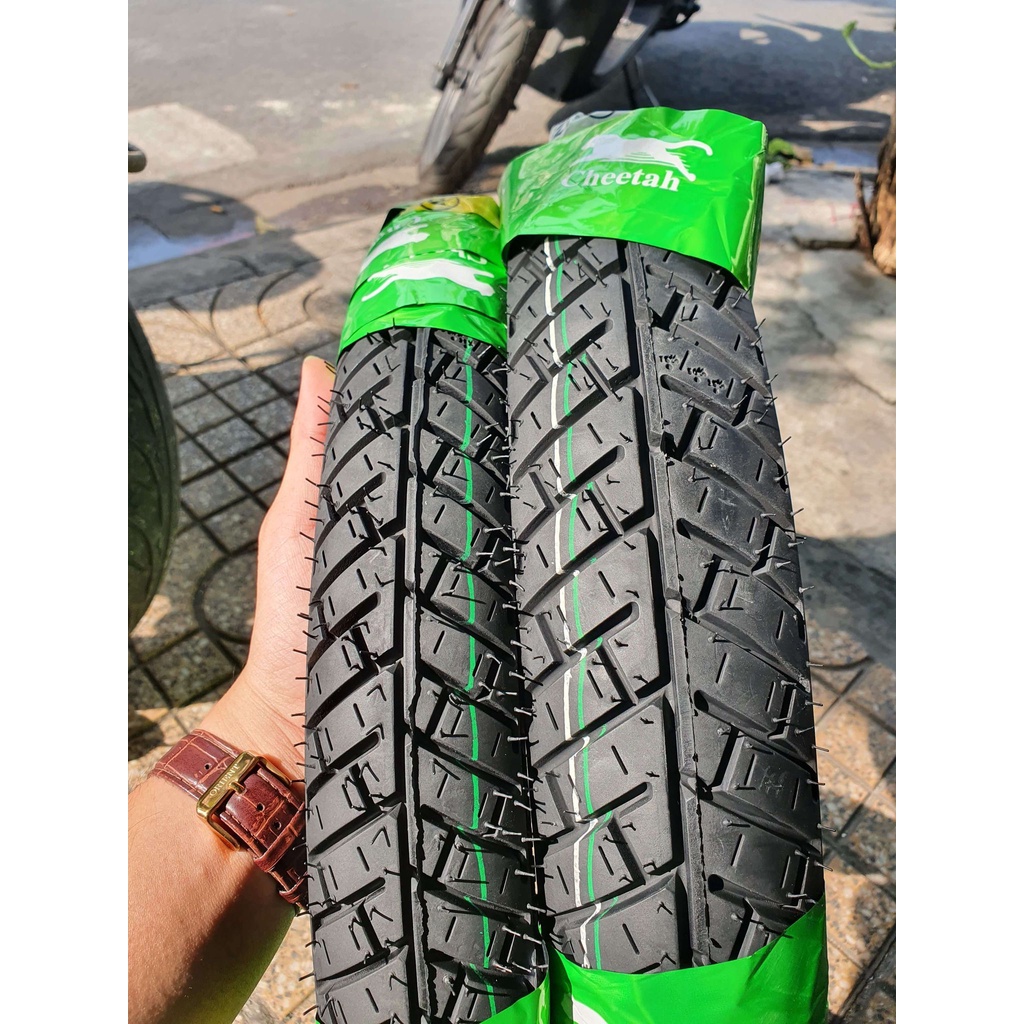 Vỏ Cheetah Thái Lan cho xe Tay Ga gai Michelin City " không ruột " Size 14