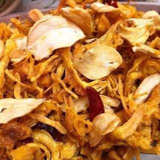 50G KHÔ GÀ XÉ CAY BƠ TỎI NGON LOẠI 1