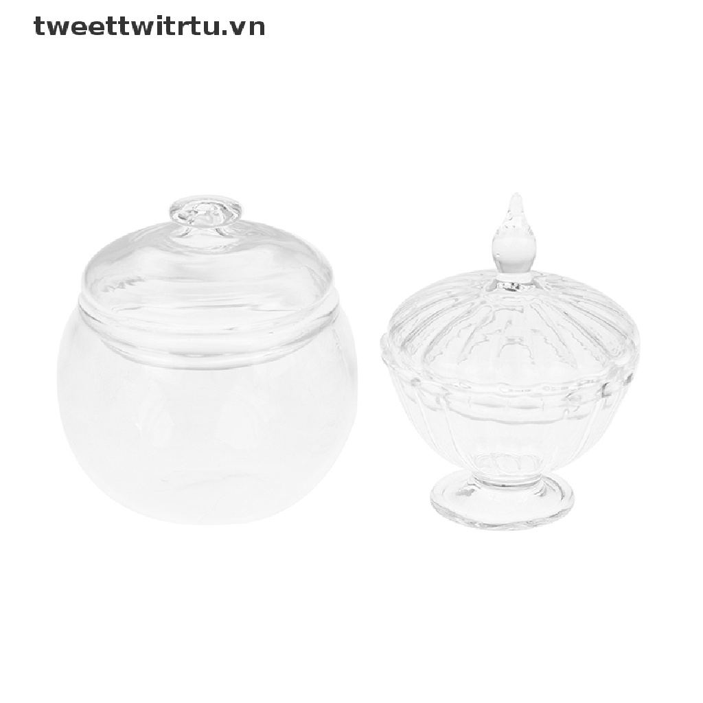 Bình Thủy Tinh Đựng Kẹo / Món Tráng Miệng Mini Tỉ Lệ 1: 12 Trang Trí Nhà Búp Bê