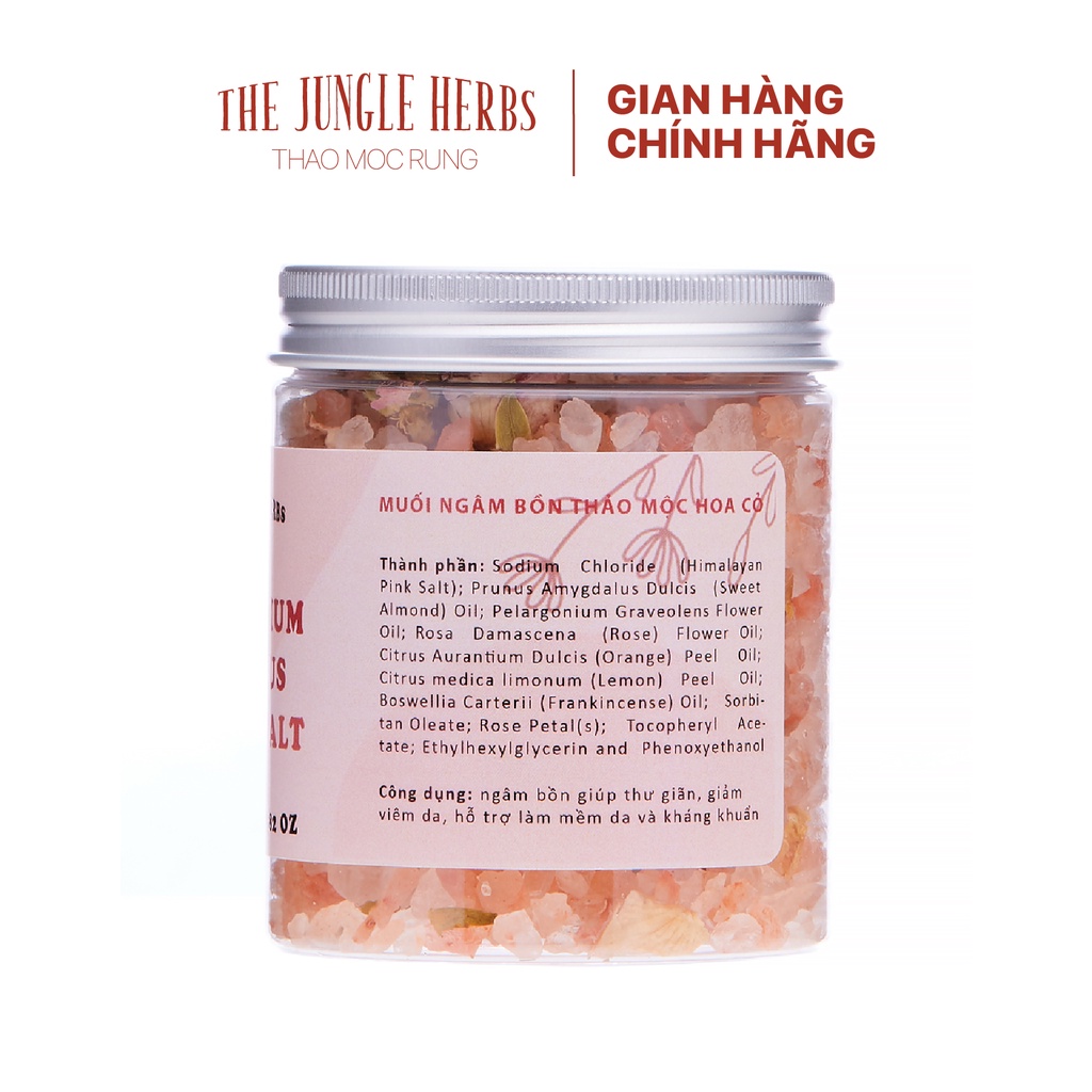 ⚡ FREESHIP⚡ Muối ngâm bồn thảo mộc hương hoa Handmade Geranium and Citrus Bath Soak thư giãn làm mềm da