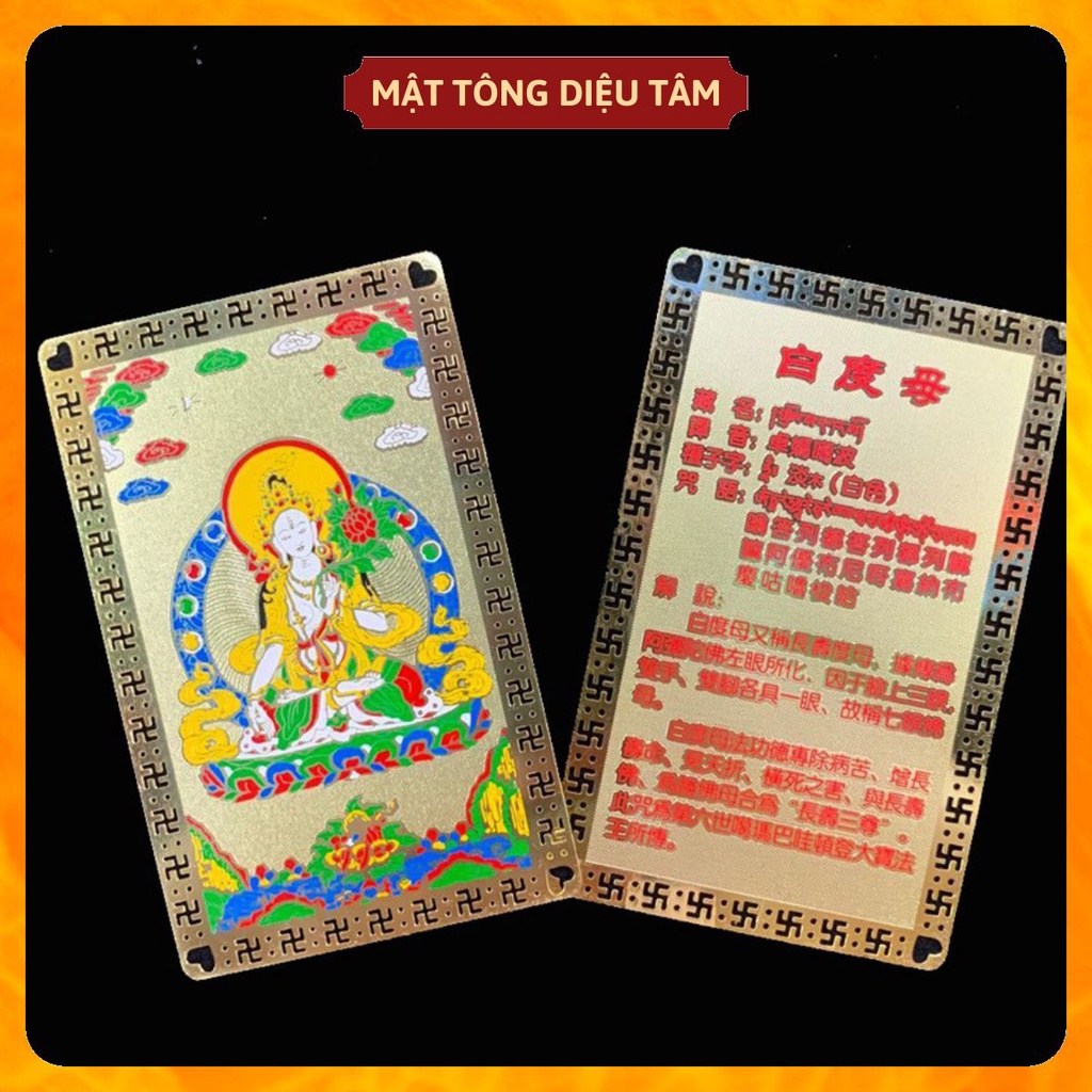 Linh phù kinh chú Đức tara trắng Diệu Tâm