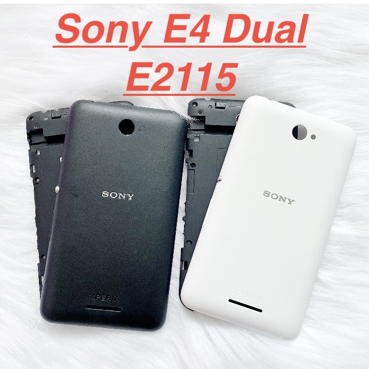 ✅ Nắp Lưng Sườn Viền Sony E4 Dual E2115 Sườn Viền Vỏ Màn Hình Benzen Kính Camera Linh Kiện Thay Thế