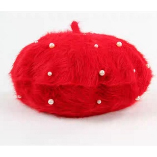 Nón mũ beret lông thỏ thời trang Hàn Quốc