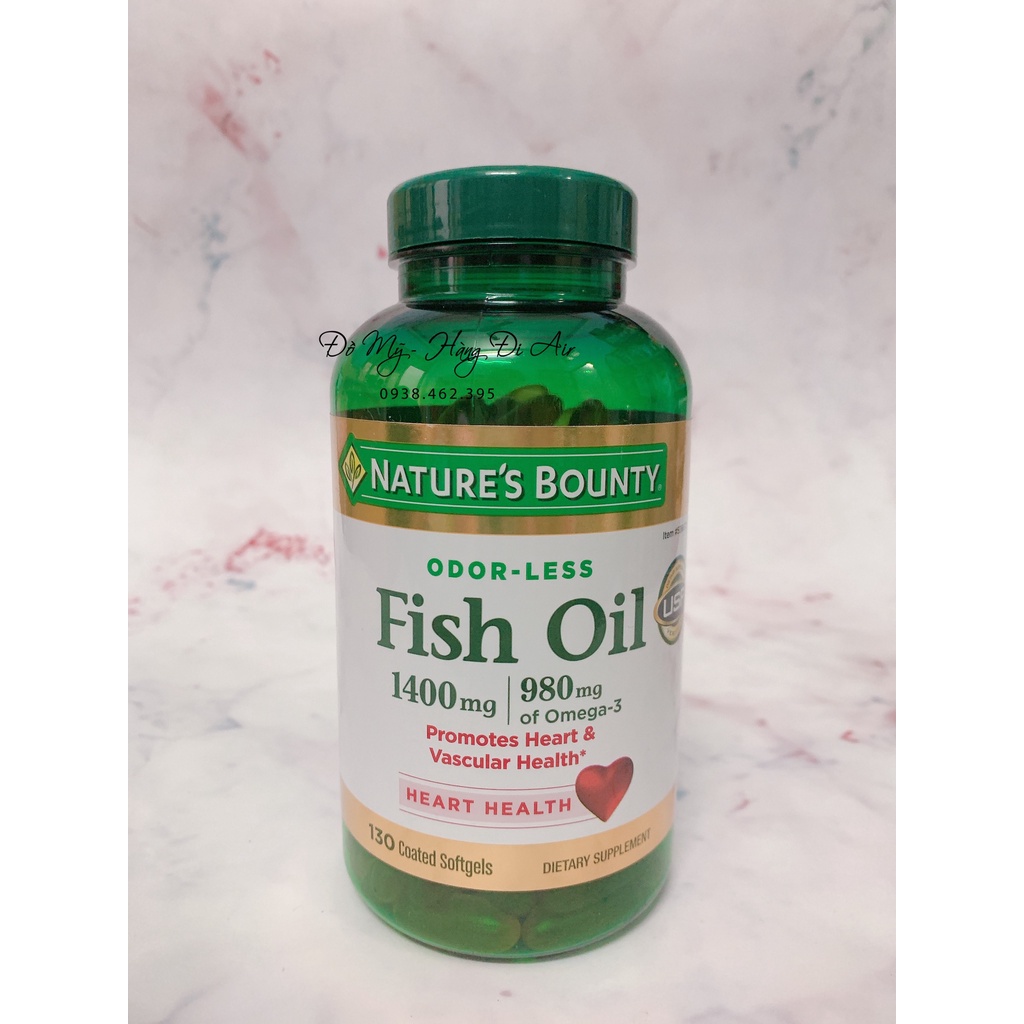 Dầu cá Nature's Bounty Fish Oil 1400mg 130 viên