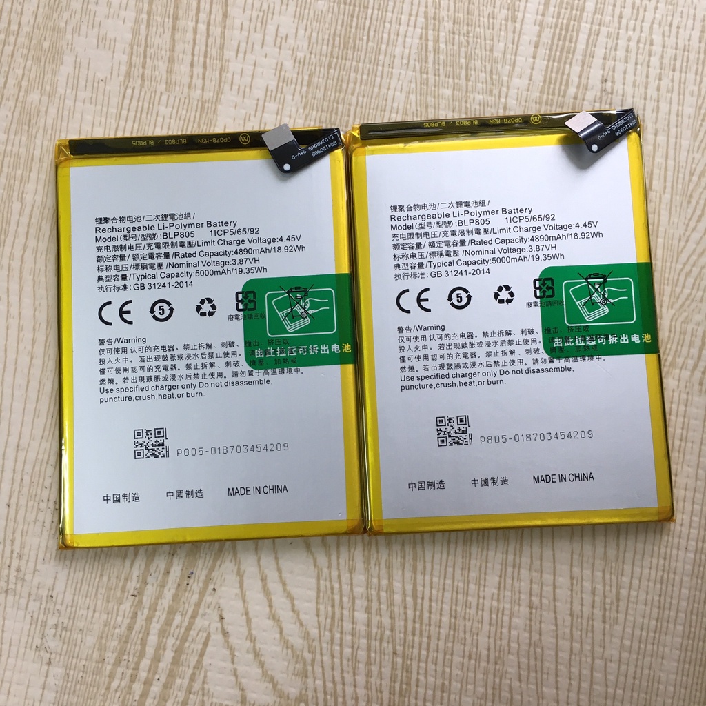 Pin Oppo A16 2021 , A55 4G BLP805 - New