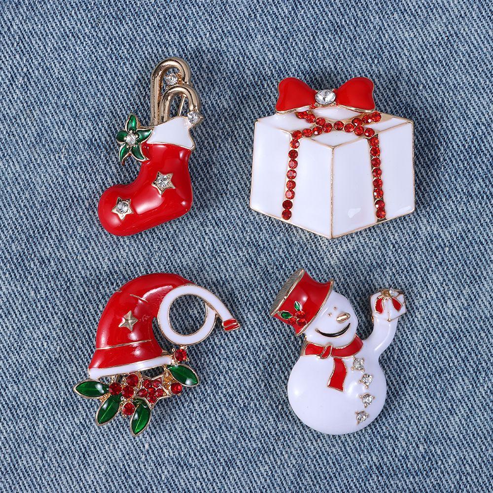 NIUYOU Ghim CàI ÁO HìNh VòNg Hoa Ông Già Noel ĐộC ĐáO ThờI Trang Cho Nam Nữ