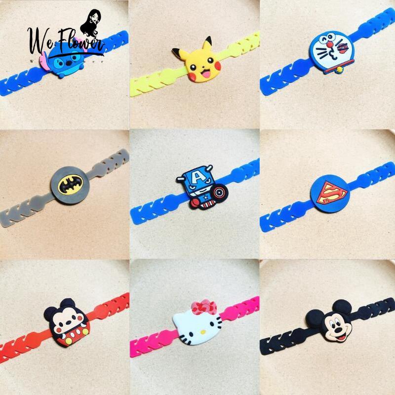 Khóa móc mở rộng khẩu trang bằng silicon hình Batman Superman Hello Kitty Doraemon Pikachu Mickey hoạt họa