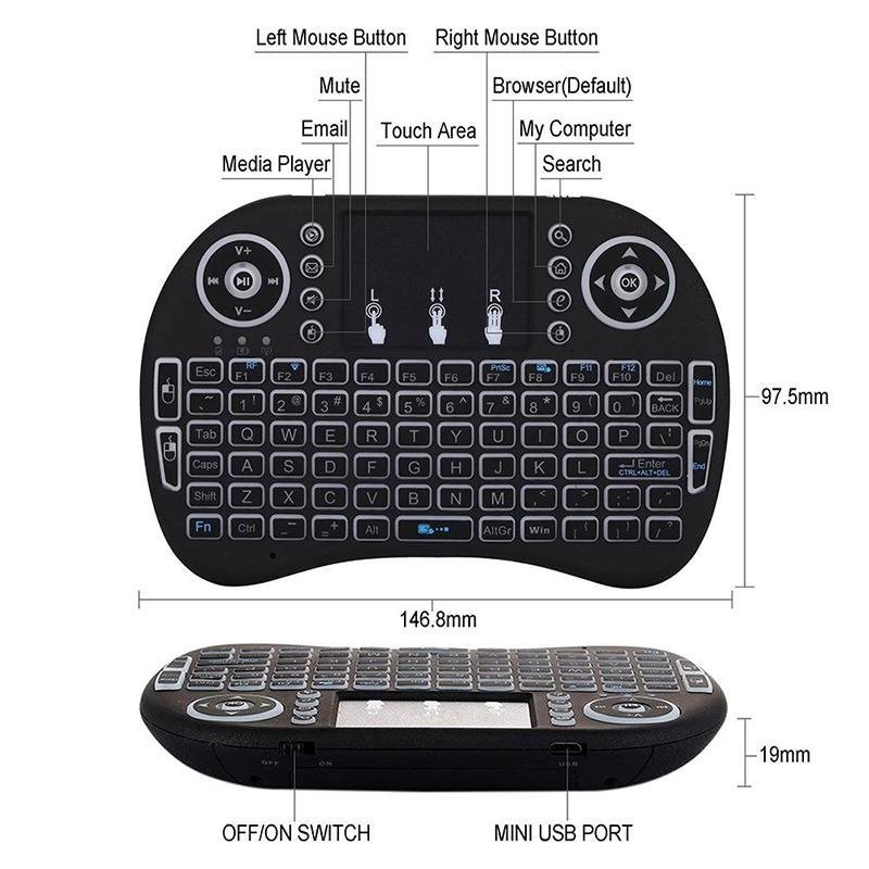 Bàn phím không dây mini 2.4Ghz cho PC , Pad , XBOX 360 , Google