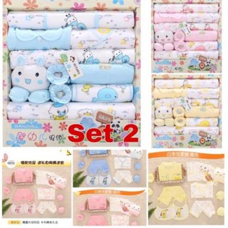 Set sơ sinh cho bé 18 món làm quà tặng cực đẹp - Thanhthuy