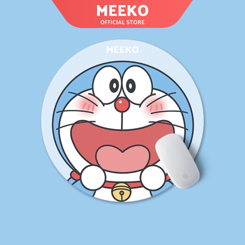 Lót chuột Doraemon siêu cute hình tròn 6 phiên bản MEEKO