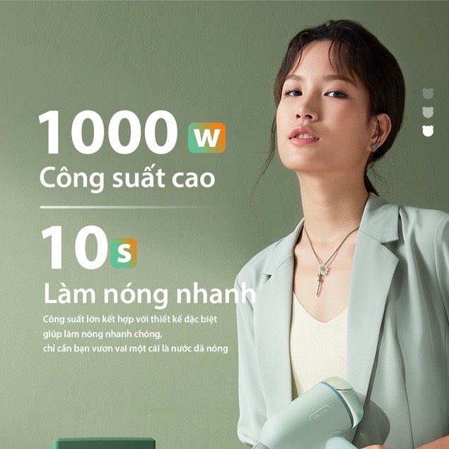 Bàn Là Hơi Nước Cầm Tay Bear GTJ-B10S1 7 Lỗ Phun Hơi, Lên Nhiệt Nhanh, Làm Phẳng Cấp Tốc