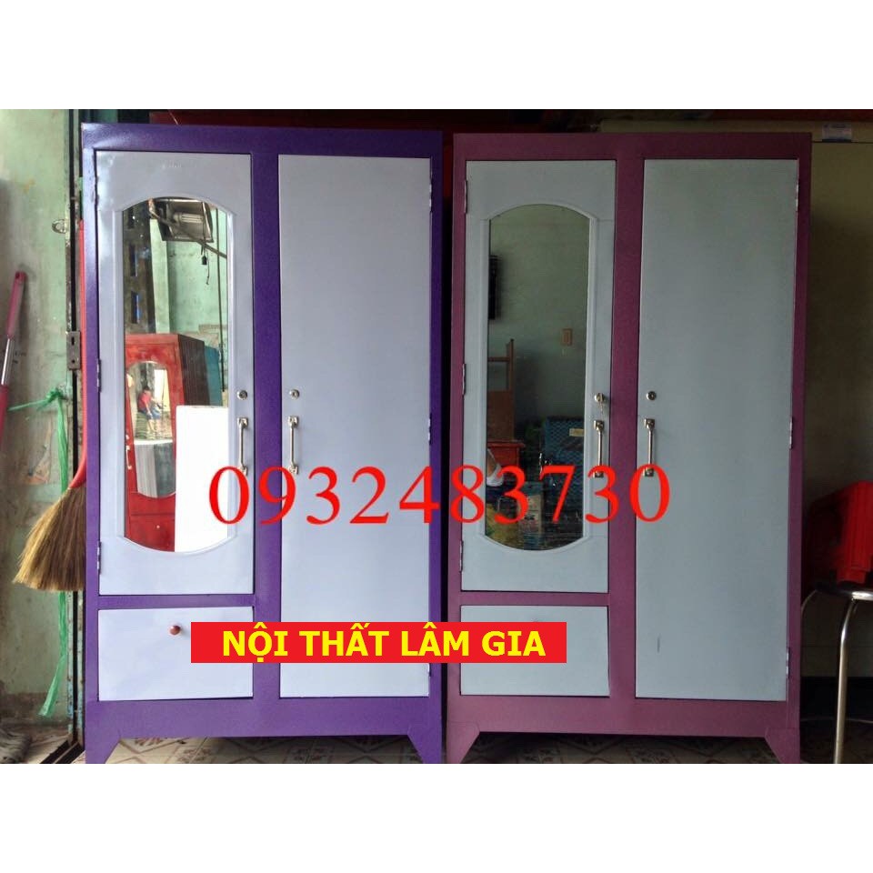 Tủ sắt quần áo 1m8x90x45