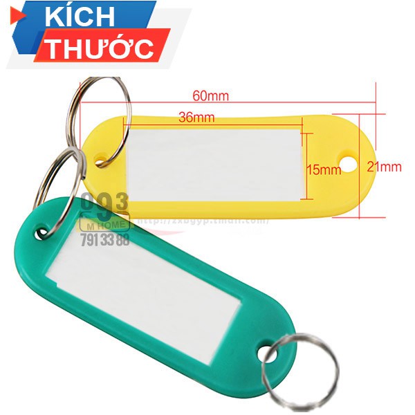 Combo 20 Móc Khóa Thẻ Ghi chú chìa khóa