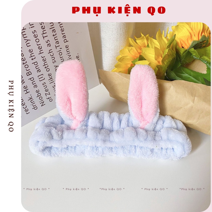 Băng đô rửa mặt tai thỏ BD05