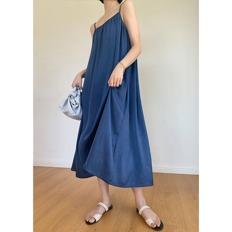 Đầm hai dây dáng dài xinh xắn thời trang dành cho nữ