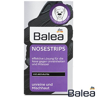 Mặt nạ lột vùng mũi Balea Nosestrips mit Aktivkohle