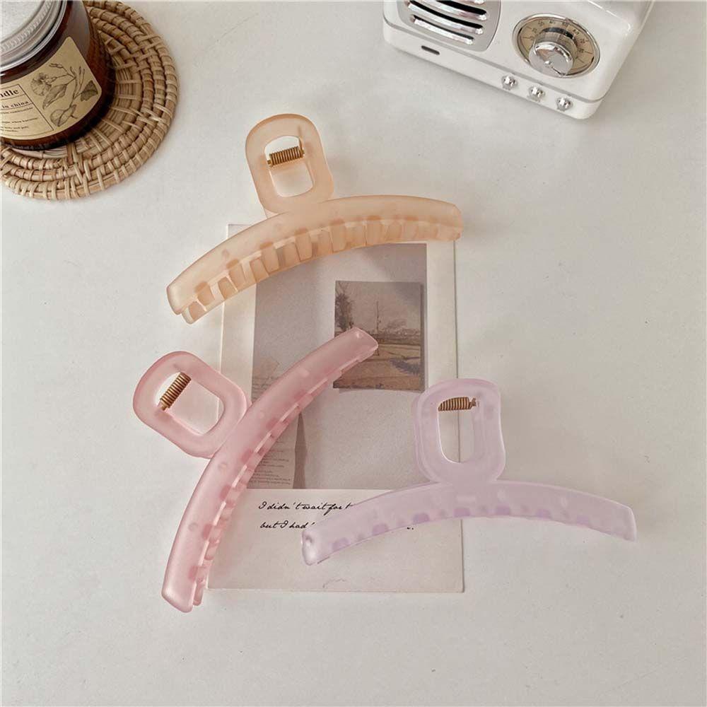 Kẹp Tóc Càng Cua Bằng Acrylic Màu Sắc Ngọt Ngào Phong Cách Hàn Quốc Thời Trang Cho Nữ