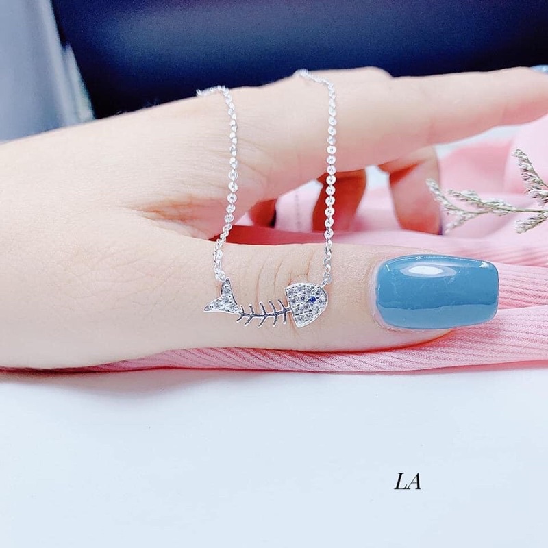 Dây chuyền nữ bạc ta, dây chuyền xương cá nhỏ xinh xắn - Kho sỉ bạc Nhất Linh