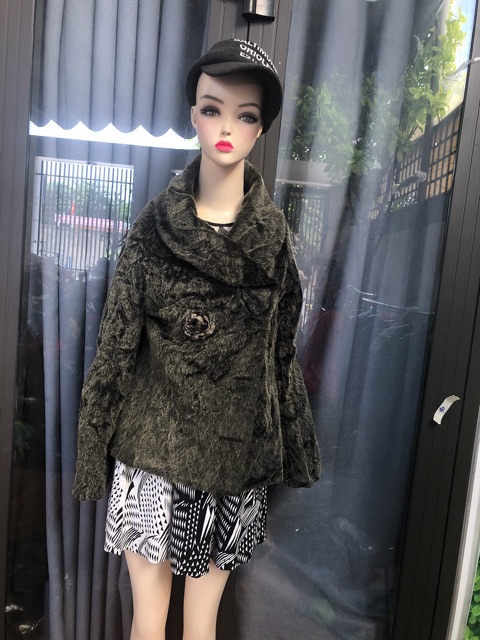 Áo khoát màu reu vải lông combo