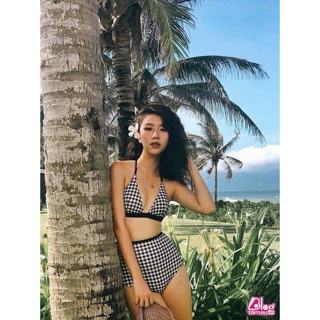 Bikini Hàn Quốc 2 mảnh caro Quỳnh Anh shyn BB180013F1