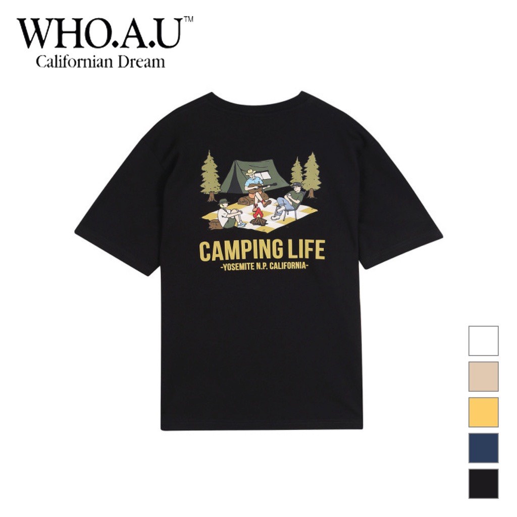 Áo Thun WHO.A.U Camping life yosemite