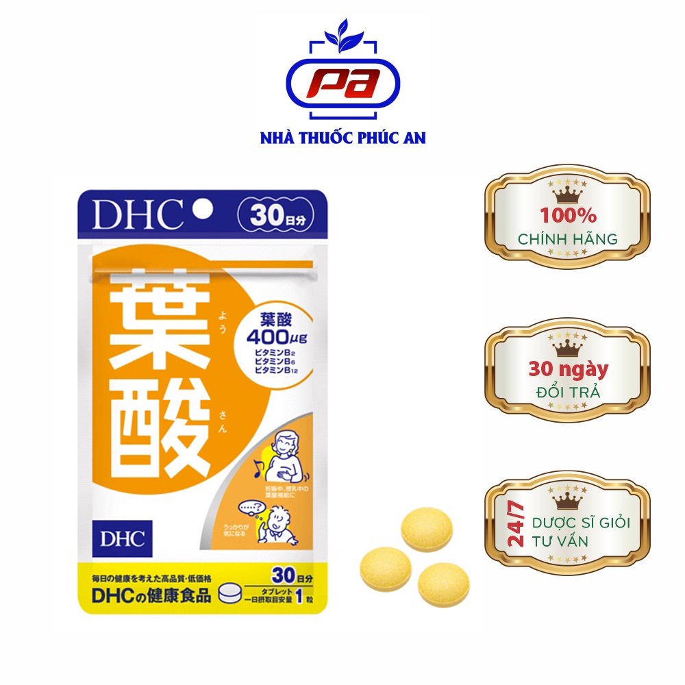 Viên uống vitamin dành cho Bà bầu DHC Folic Acid Nhật Bản 30 Ngày
