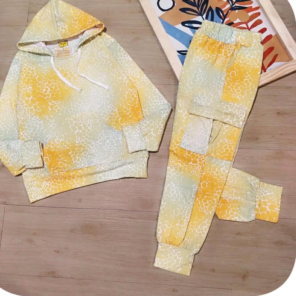 Set Đồ Ngủ Gồm Áo Hoodie Màu Nhuộm + Quần Dài 5.5 Kiểu Dáng Mới Nhất Dành Cho Nữ