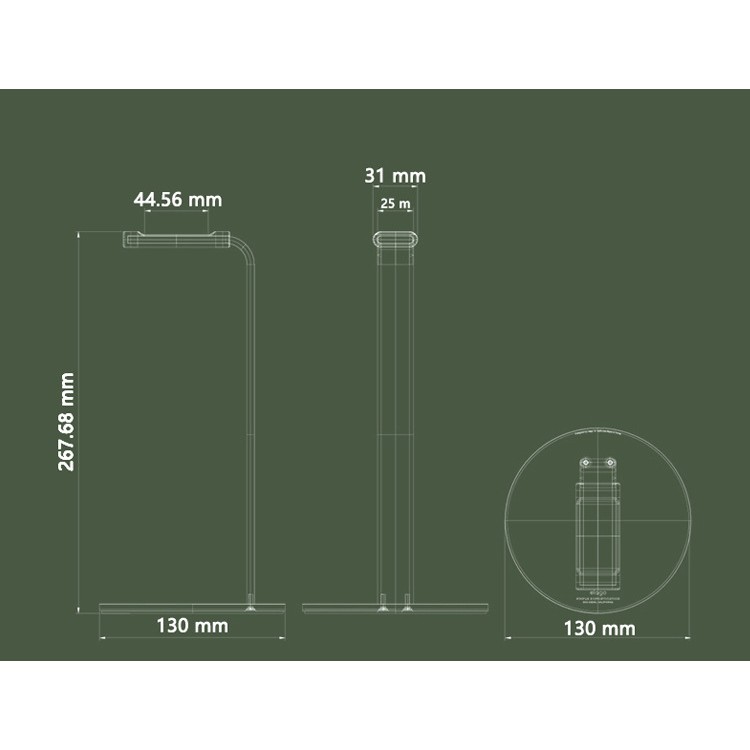 [Mã ELORDER5 giảm 10K đơn 20K] Giá treo tai nghe chất liệu nhôm nguyên khối cao cấp - sang trọng - chắc chắn.