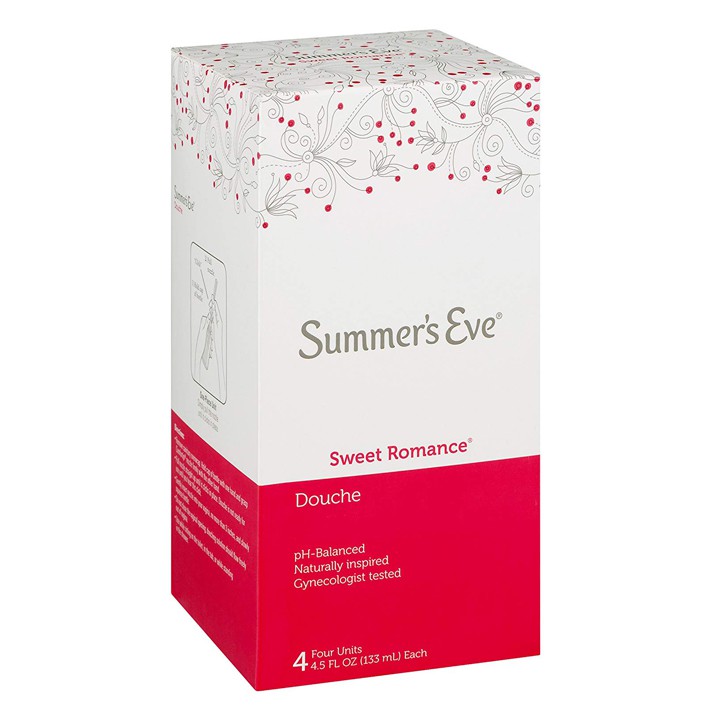 Bộ dụng cụ vệ sinh phụ khoa Summer's Eve Douche Sweet Romance, 4 x 133ml