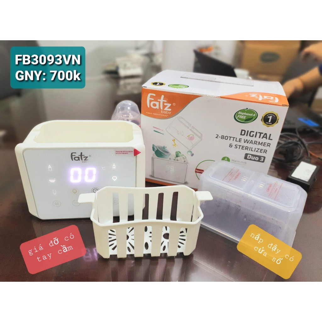 Máy hâm sữa tiệt trùng Duo 3 Fatz Baby FB3093VN