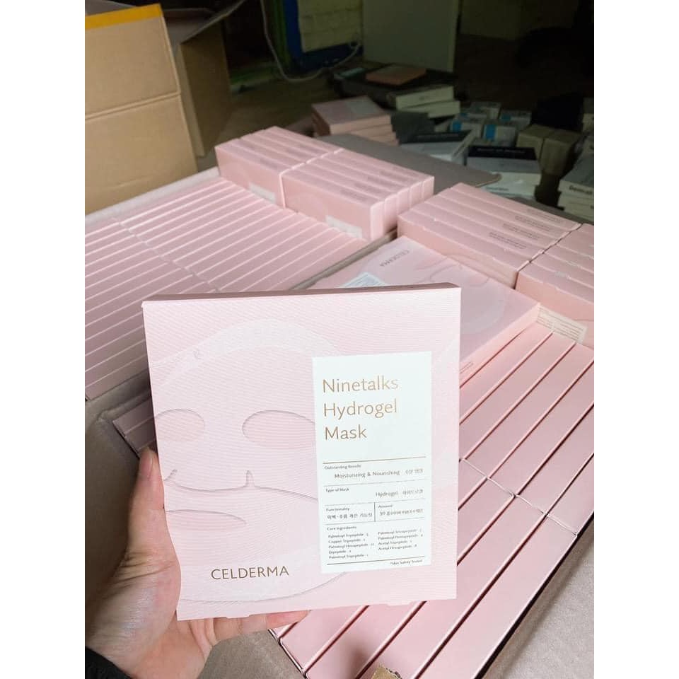 Mặt nạ gel thạch sinh học cellderma Ninetalks hydrogel mask hot hit