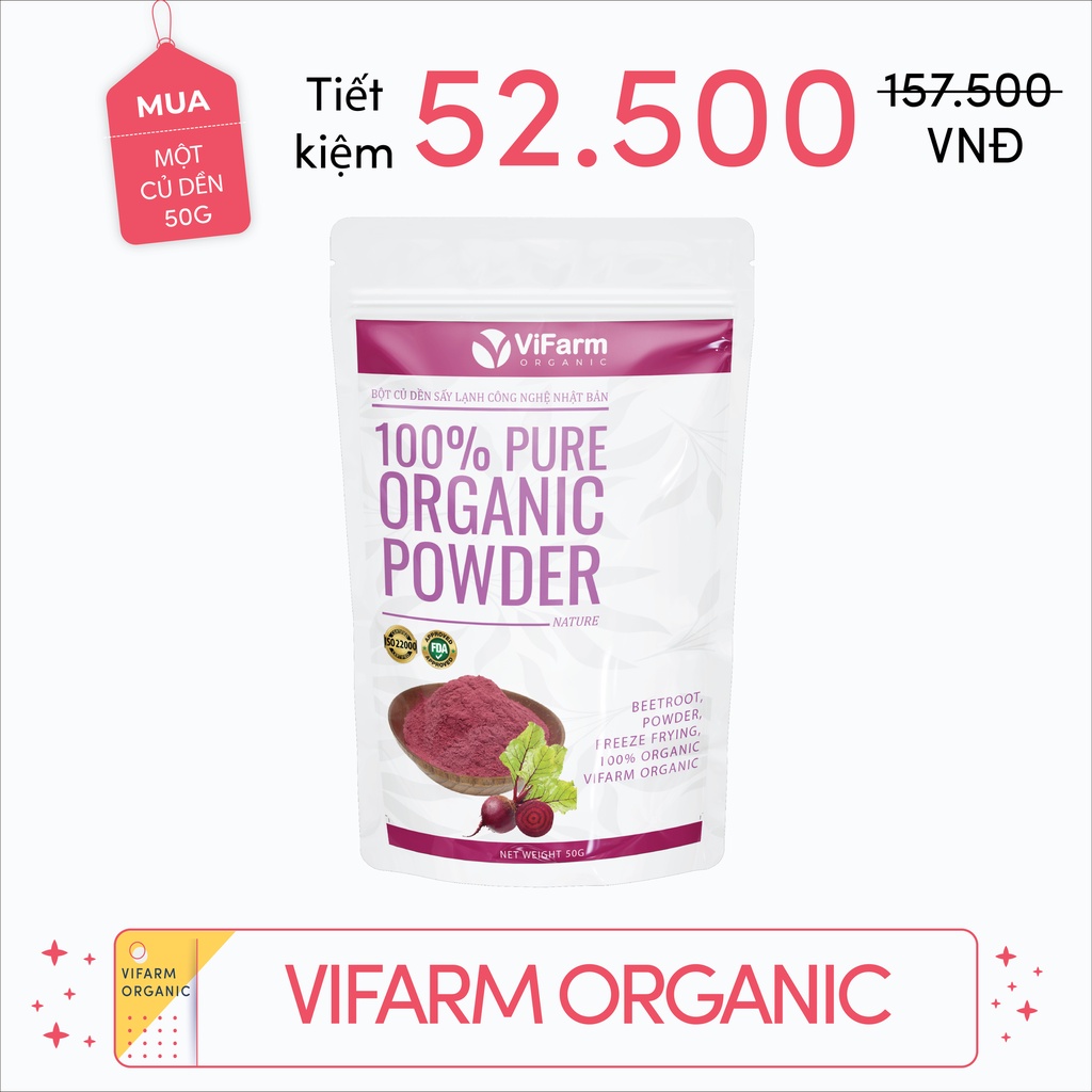 Bột Củ Dền Nguyên Chất 100% ViFarm 50Gram | BigBuy360 - bigbuy360.vn