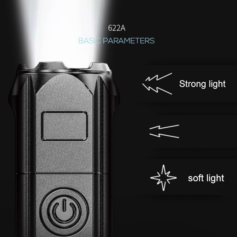 Đèn Pin LED Xenon Siêu Sáng Có Thể Sạc Lại Tiện Dụng