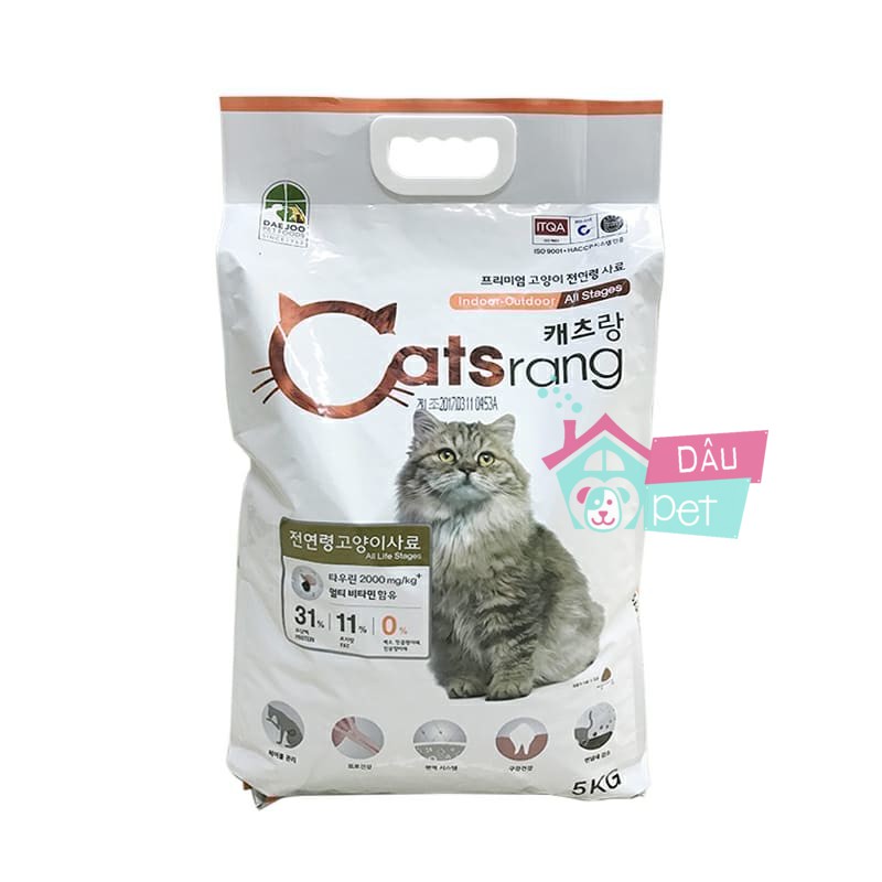 Thức ăn hạt cho mèo Catsrang (bao 5kg)