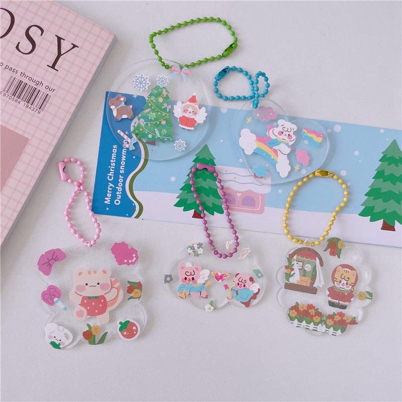 Móc Chìa Khóa Bằng Acrylic Trong Suốt Dùng Làm Quà Tặng Cho Học Sinh