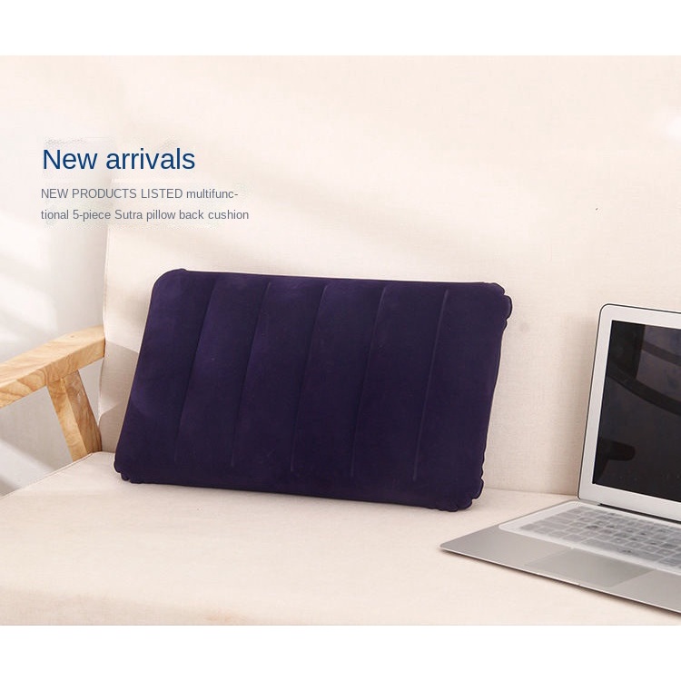 Gối Bơm Hơi Nhiều Màu Sắc Đa Năng Tiện Dụng Mang Theo Du Lịch Cắm Trại