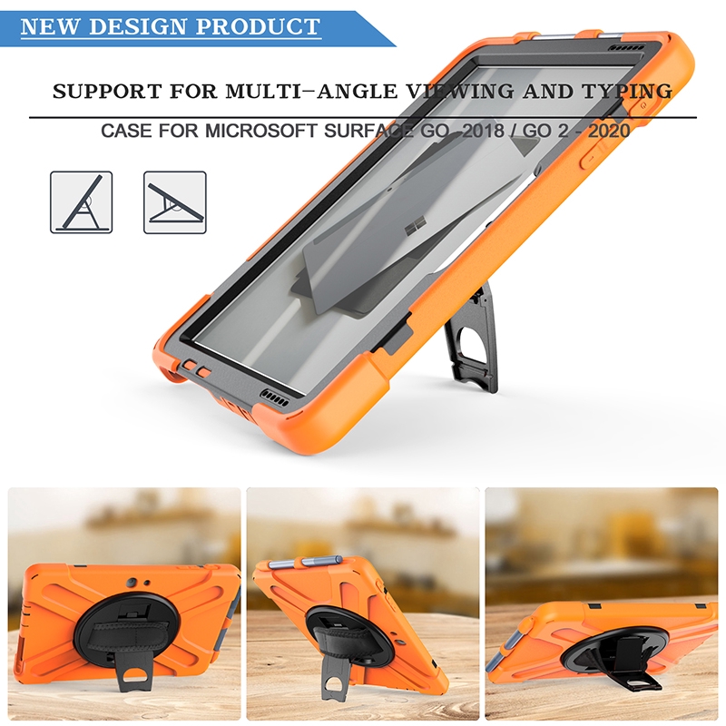 Vỏ bảo vệ for Surface Go 2 Ốp lưng Surface Go2 Vỏ chống rơi casing with pencil holder hand and shoulder strap | BigBuy360 - bigbuy360.vn