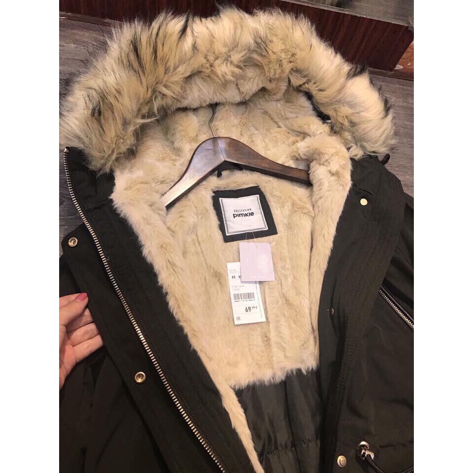 Áo khoác parka rêu