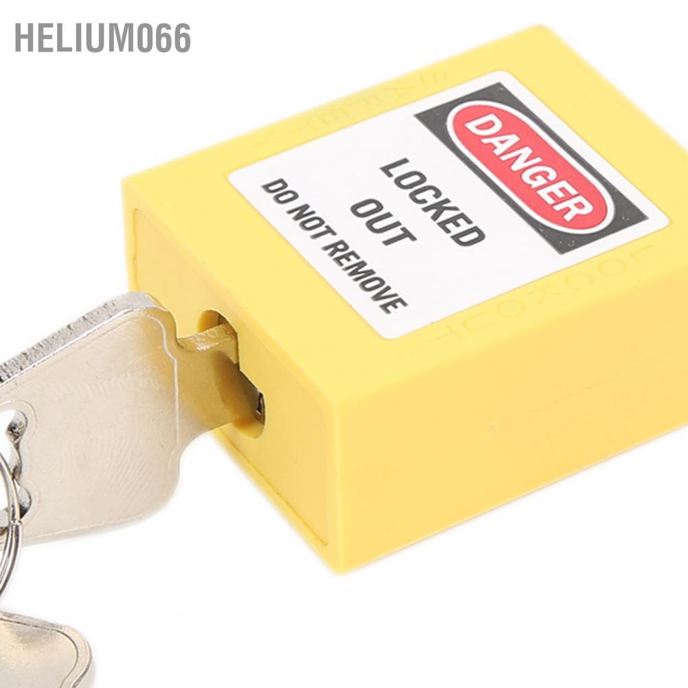 10 Bộ Khóa 38mm Lockout Lock Chống bụi Nylon Kỹ thuật Công nghiệp Cách nhiệt cụ an ninh cho các nhà máy Helium066