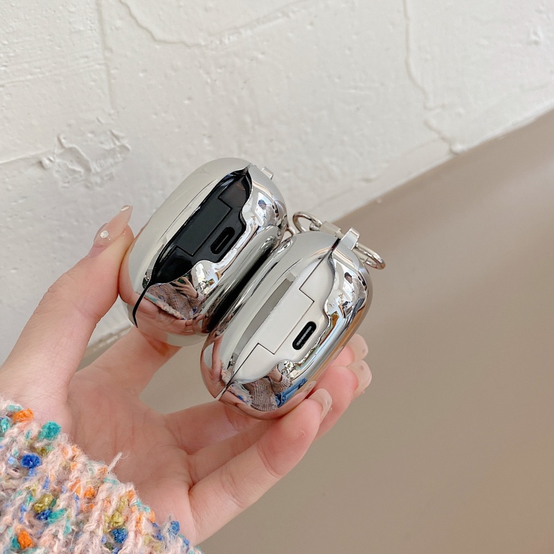 Vỏ Bảo Vệ Hộp Sạc Tai Nghe samsung galaxy buds live & buds fe & buds pro case buds2 Chống Sốc Có Mặt Dây Hình pikachu Mạ Điện