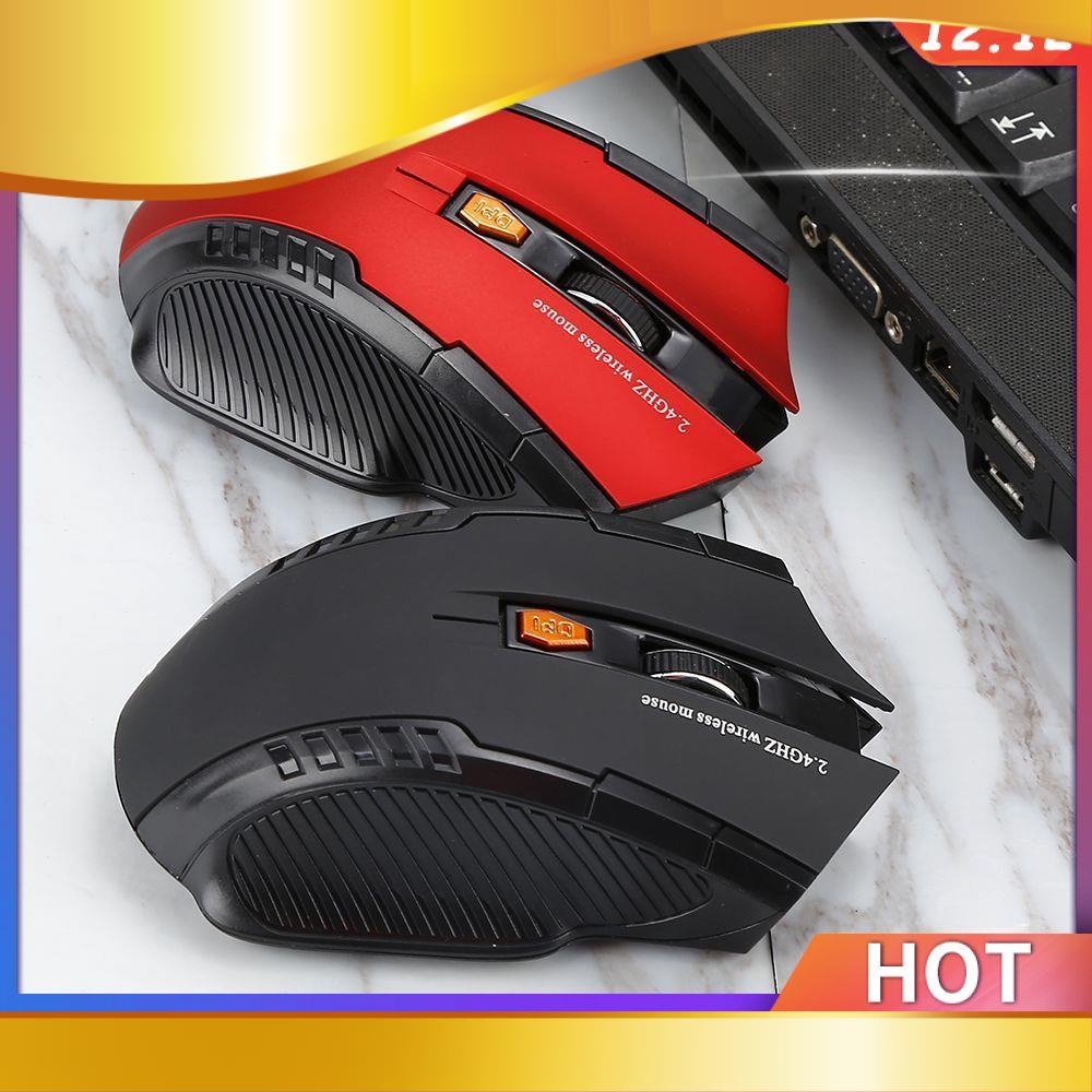 Chuột không dây 1600DPI 2.4GHz cho game thủ kèm USB nhận tín hiệu