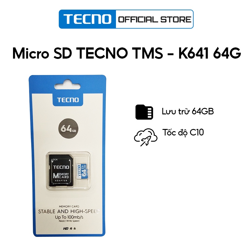 Thẻ nhớ TECNO 8GB , 16GB , 64GB