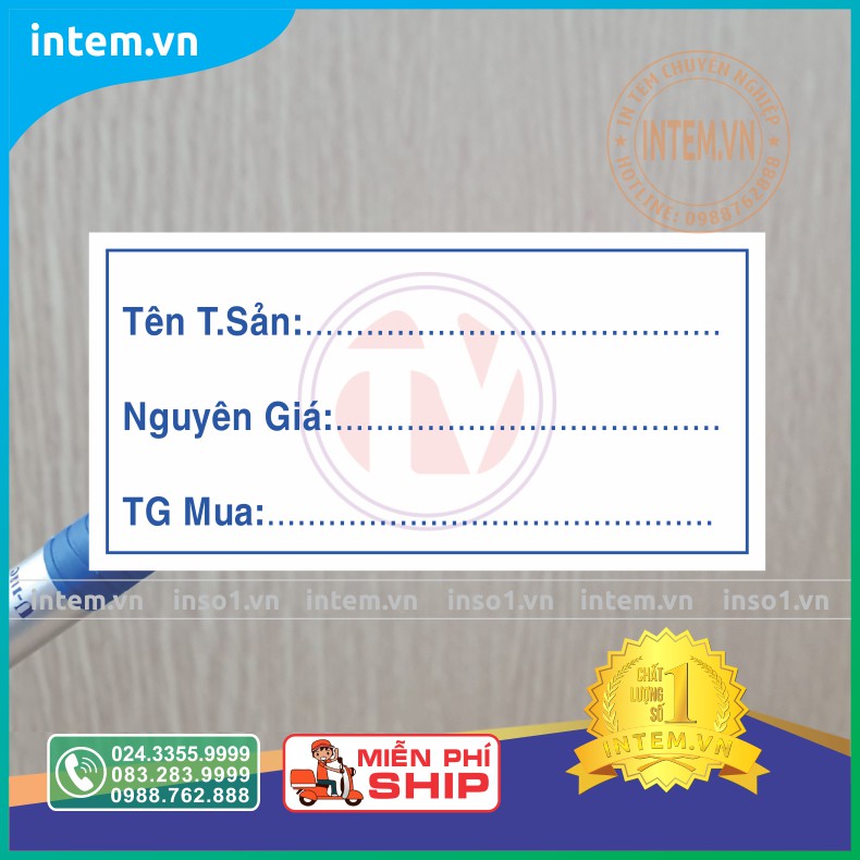 TEM KIỂM KÊ TÀI SẢN