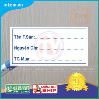 TEM DÁN QUẢN LÝ TÀI SẢN