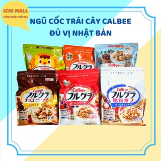 (Date 2023) Ngũ cốc Calbee Ăn Kiêng Giảm Cân Nhật Bản mix sữa chua hoa quả trái cây dùng ăn sáng
