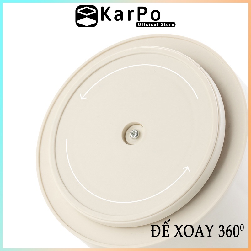 Cốc đựng bút, dụng cụ học tập, đồ dùng cá nhân KarPo CB-102 xoay 360 độ tiện dụng