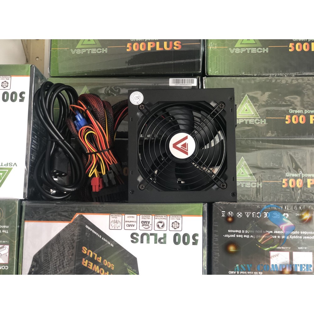 Nguồn máy vi tính VSP 500W plus kéo tất cả card 1060, RX 570, RX 580, RX 470