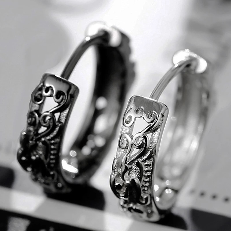 Bông Tai Hình Pixiu May Mắn Bằng Thép Không Gỉ Phong Thủy Trung Hoa Thời Trang Unisex