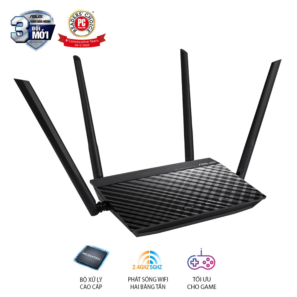 ELMALL10 giảm 10% Router ASUS AC750L